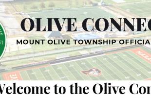 Logo of Mount Olive with the words Olive Connection.
