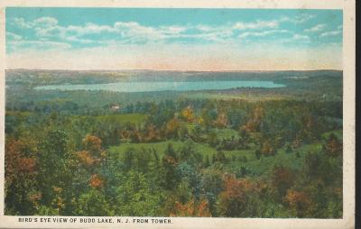 Birds Eye view of Budd Lake from Fire Tower-1925