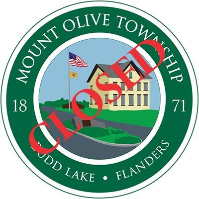 Township logo with the word Closed written in red