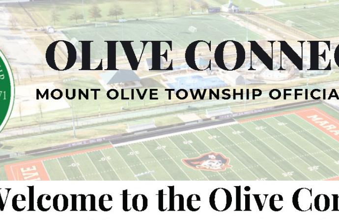 Logo of Mount Olive with the words Olive Connection.